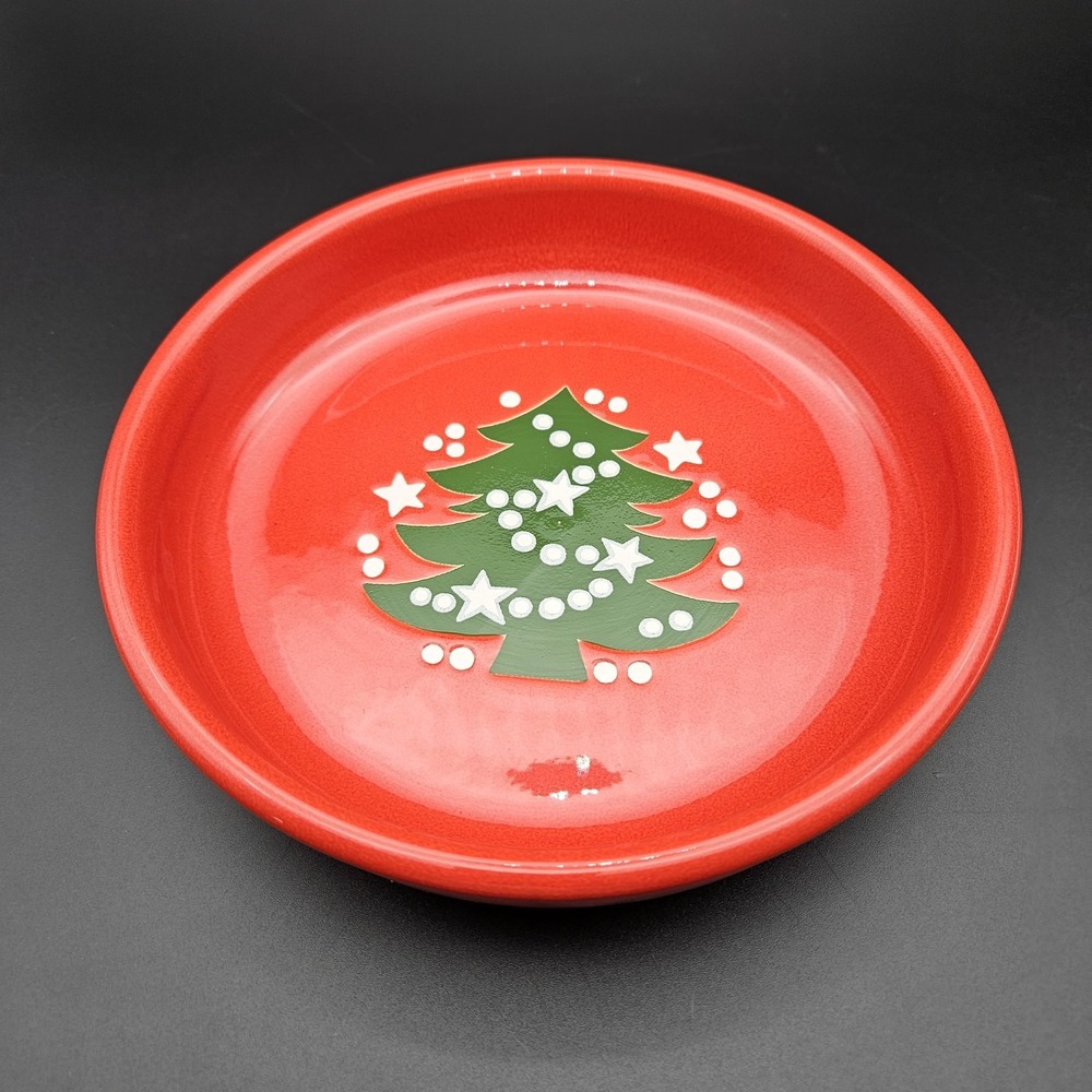 Waechtersbach Christmas Tree 8" Individual‎ Pasta Bowl Red Germany Discontinued